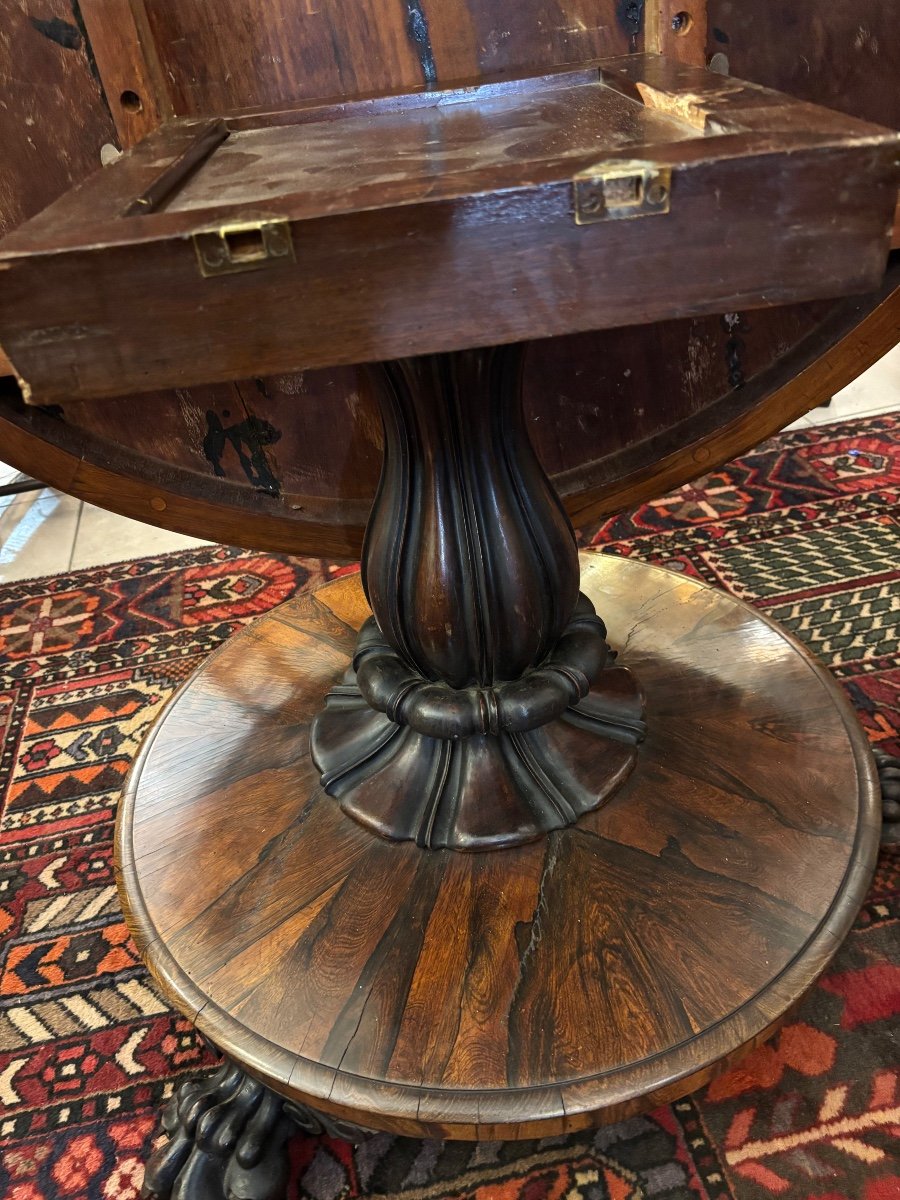 19th Century Rosewood Gueridon Table -photo-4