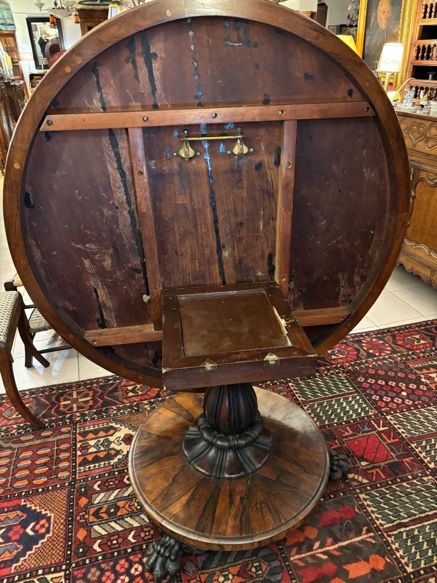 19th Century Rosewood Gueridon Table -photo-2