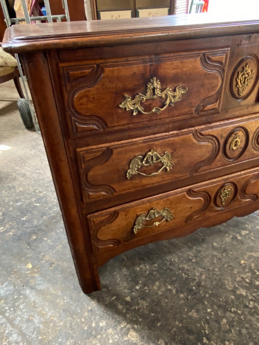 18th Century Parisian Walnut Chest Of Drawers-photo-3