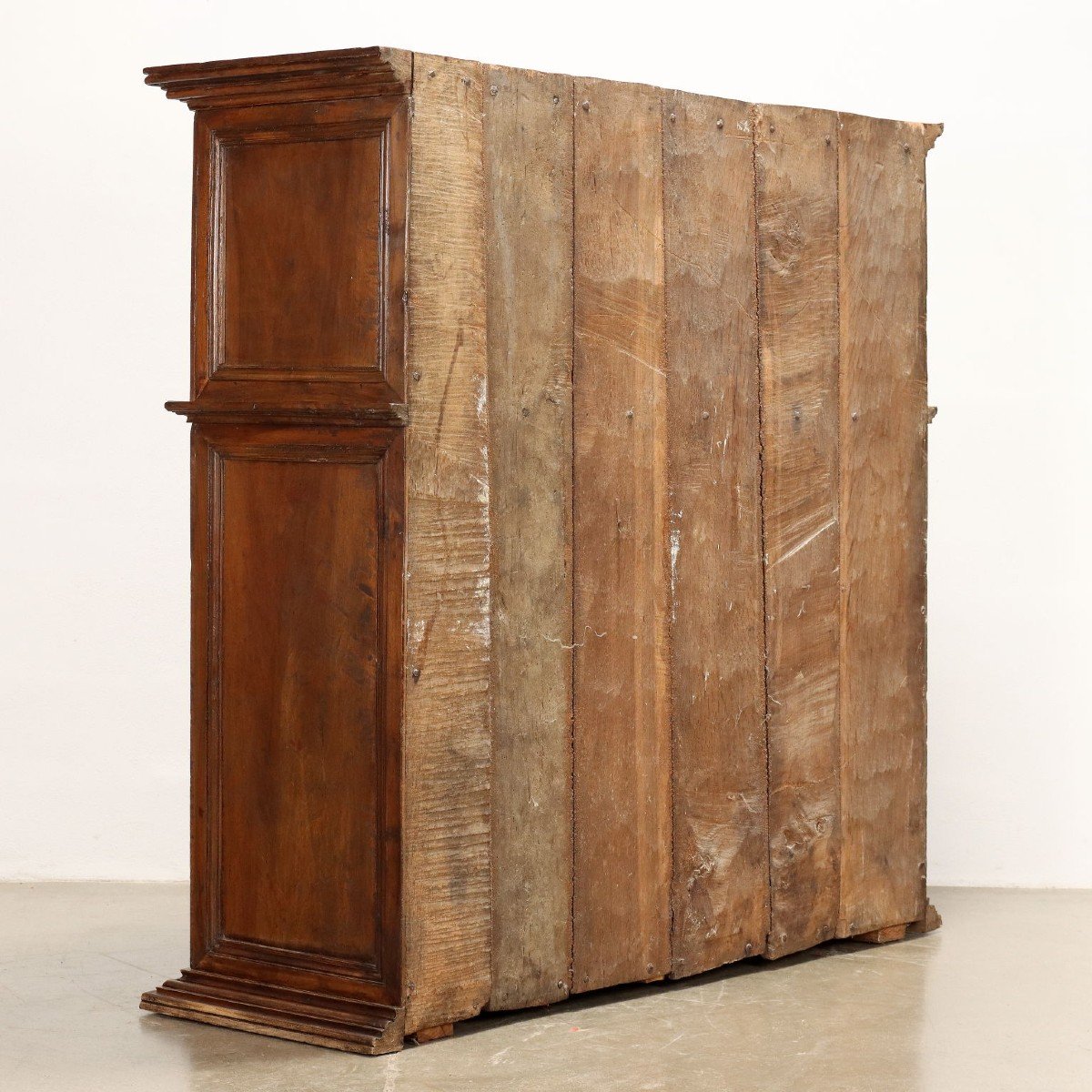 Ancient Cupboard Double étagère Early XVII Century Walnut Doors-photo-2