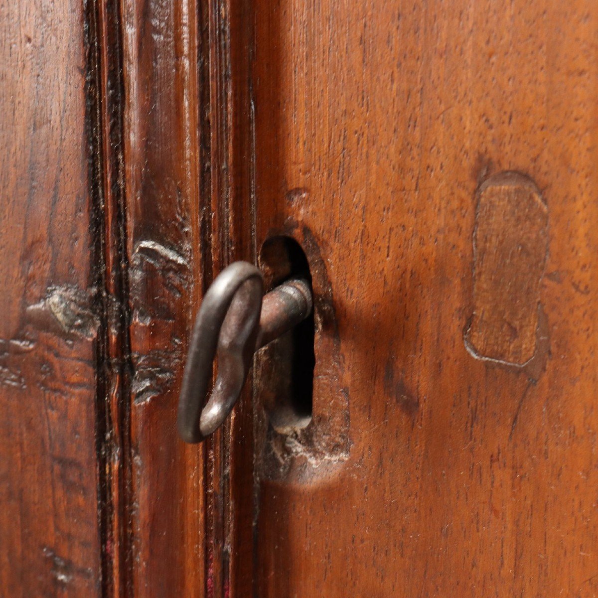 Ancient Cupboard Double étagère Early XVII Century Walnut Doors-photo-8