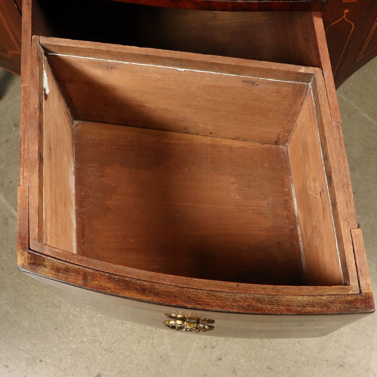 English George III Sideboard Mahogany Maple Ebony Bro Brass About 1790-photo-3