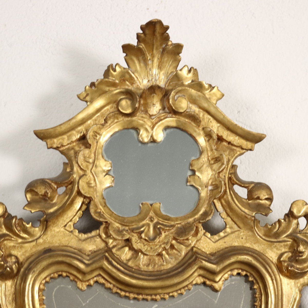 Ancient Baroque Mirrors Mid XVIII Century Mercury Mirror-photo-3