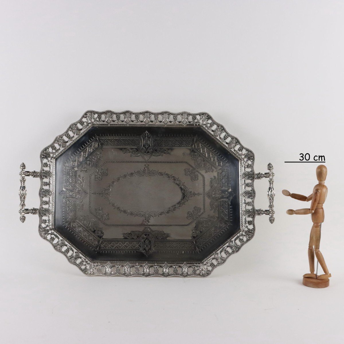 Plateau Ancien En Argent West & Son Jewellery Dublin 1894-1895-photo-2