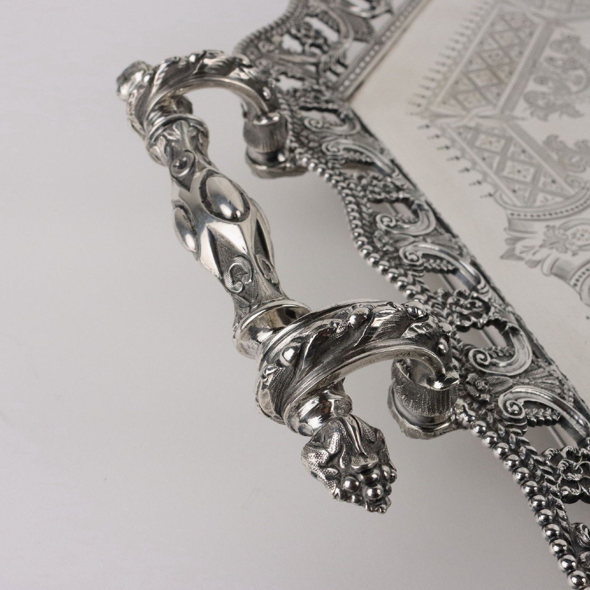 Plateau Ancien En Argent West & Son Jewellery Dublin 1894-1895-photo-6