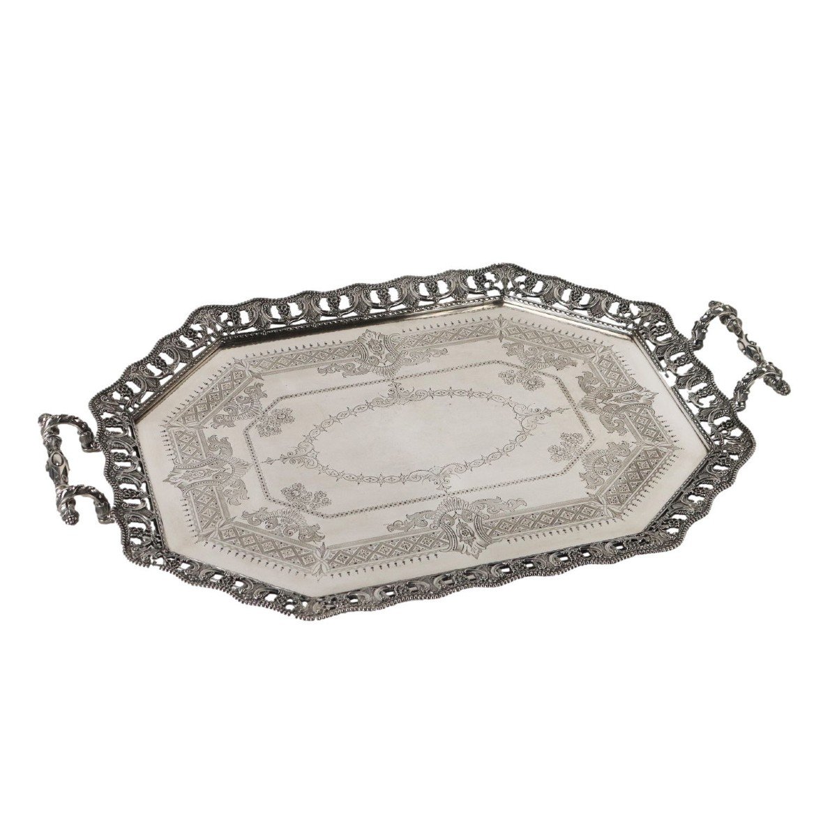 Plateau Ancien En Argent West & Son Jewellery Dublin 1894-1895