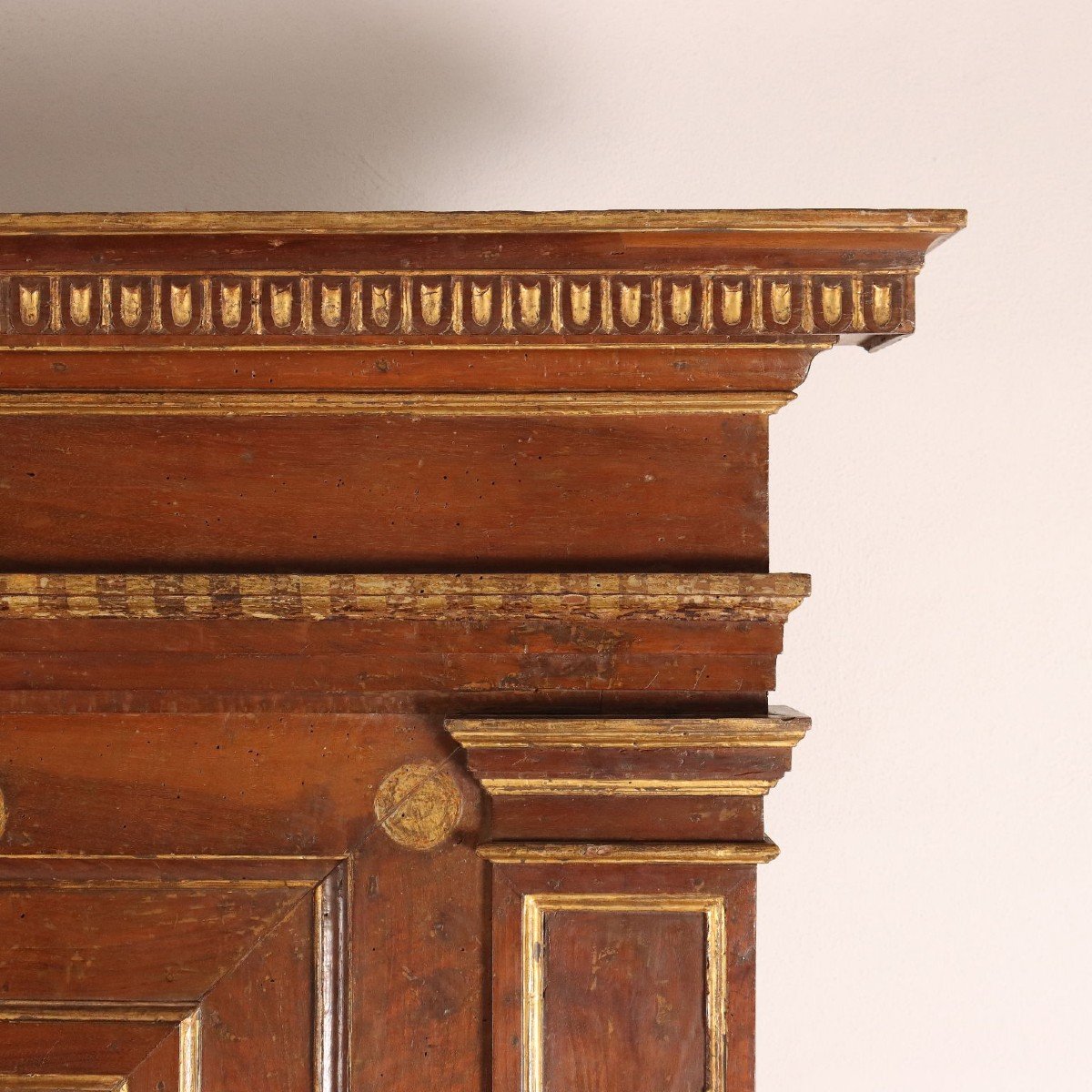 Ancient Cupboard With étagère Walnut Italy XVII Century-photo-2