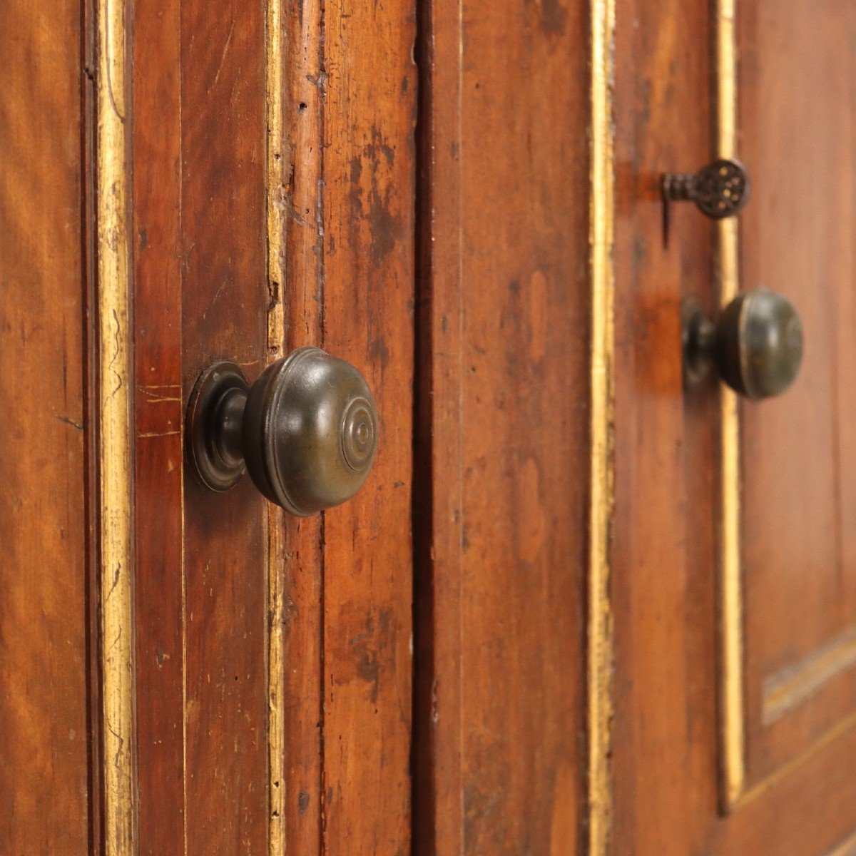 Ancient Cupboard With étagère Walnut Italy XVII Century-photo-5