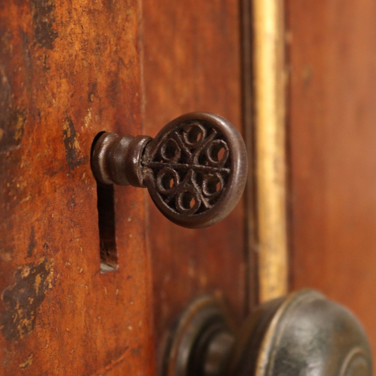 Ancient Cupboard With étagère Walnut Italy XVII Century-photo-6