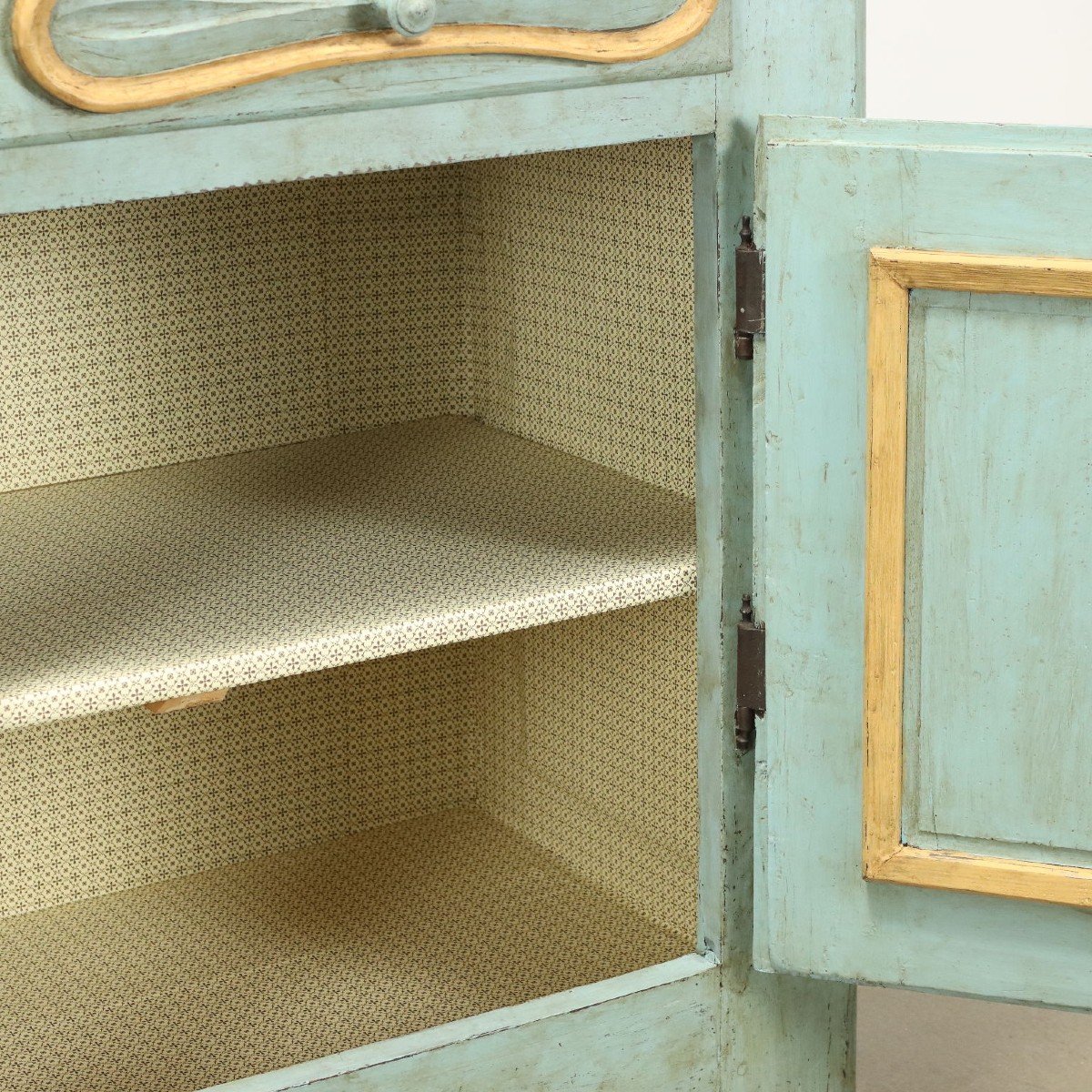 Ancient Cupboard Carved Wood Poplar Drawers From The XX Century-photo-2