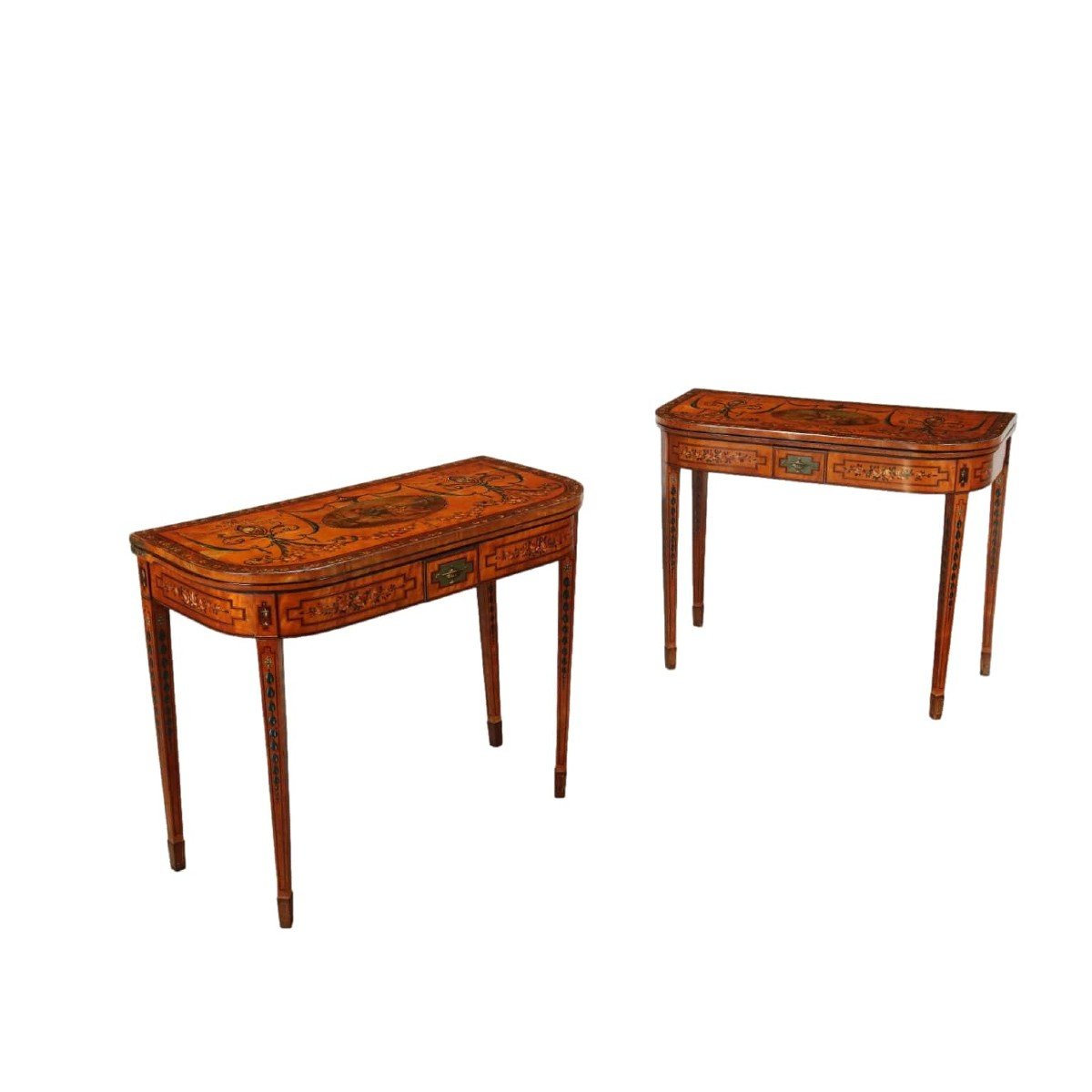 Tables De Chevet Victoriennes Citronnier Royaume-uni XIXe Siècle