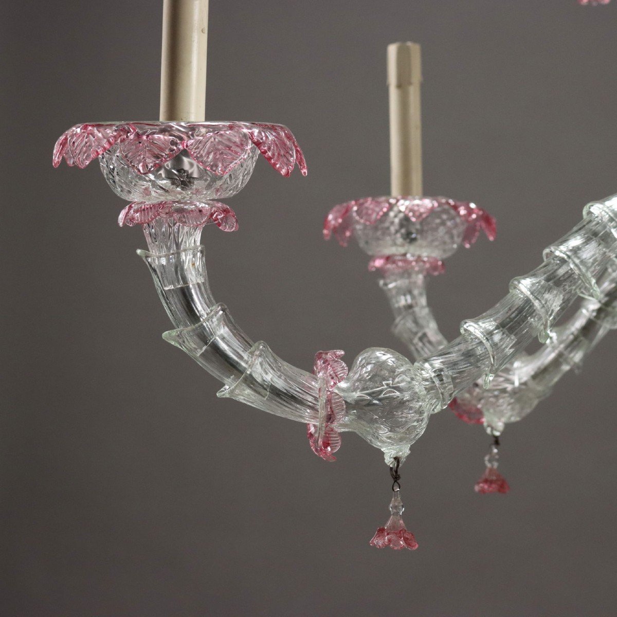 Vintage Chandelier Murano Glass Italy XIX Century-photo-6