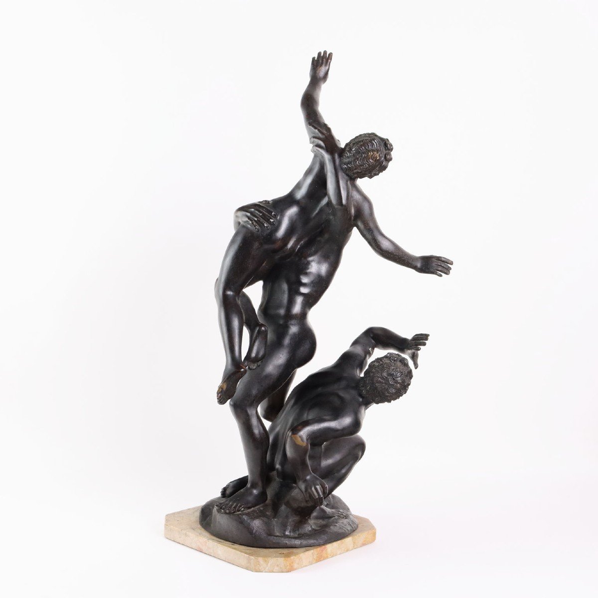 Antique Bronze Sculpture The Rape Of The Sabine Italy XX Century-photo-3