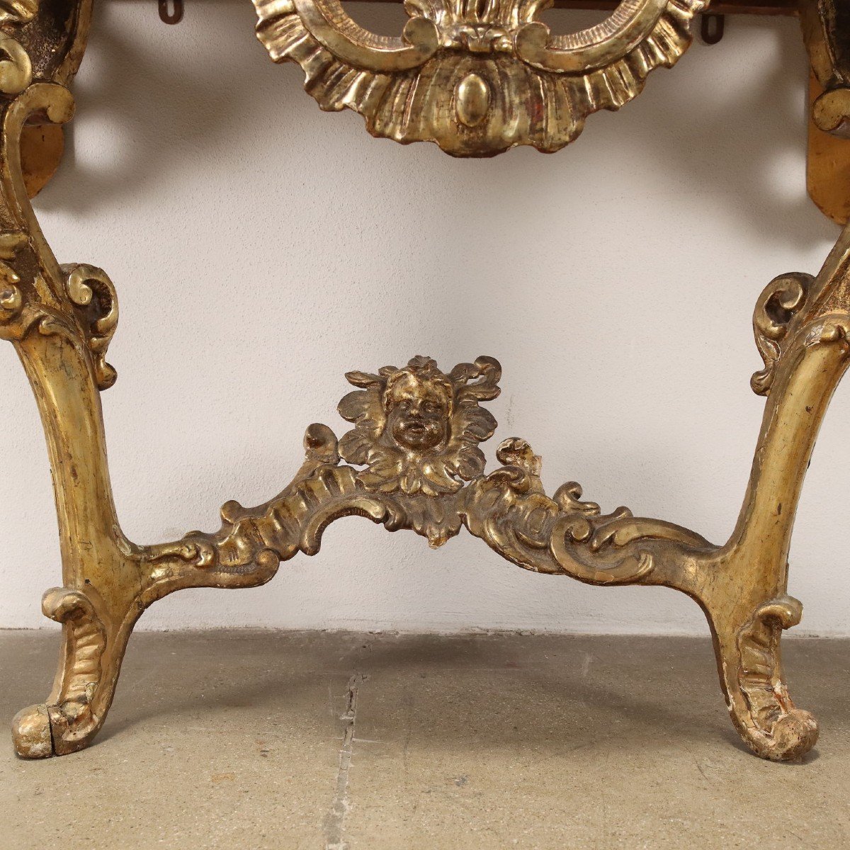 Antique Baroque Style Console Wood Italy XVIII Century-photo-3