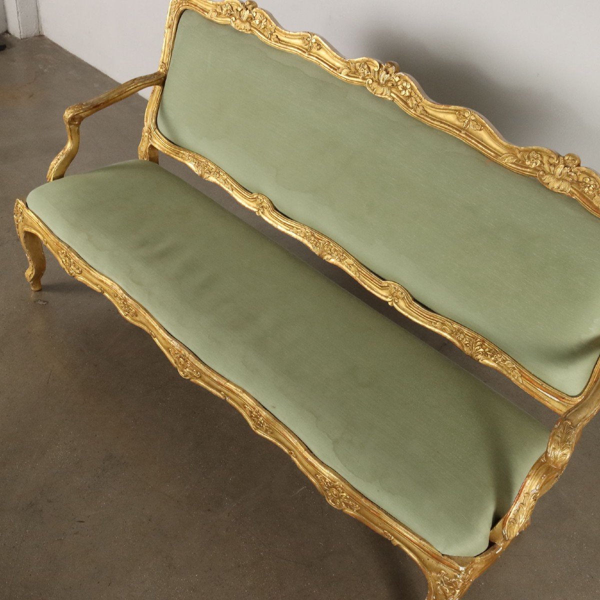 Antique Baroque Style Sofa Italy Late XIX Century-photo-5