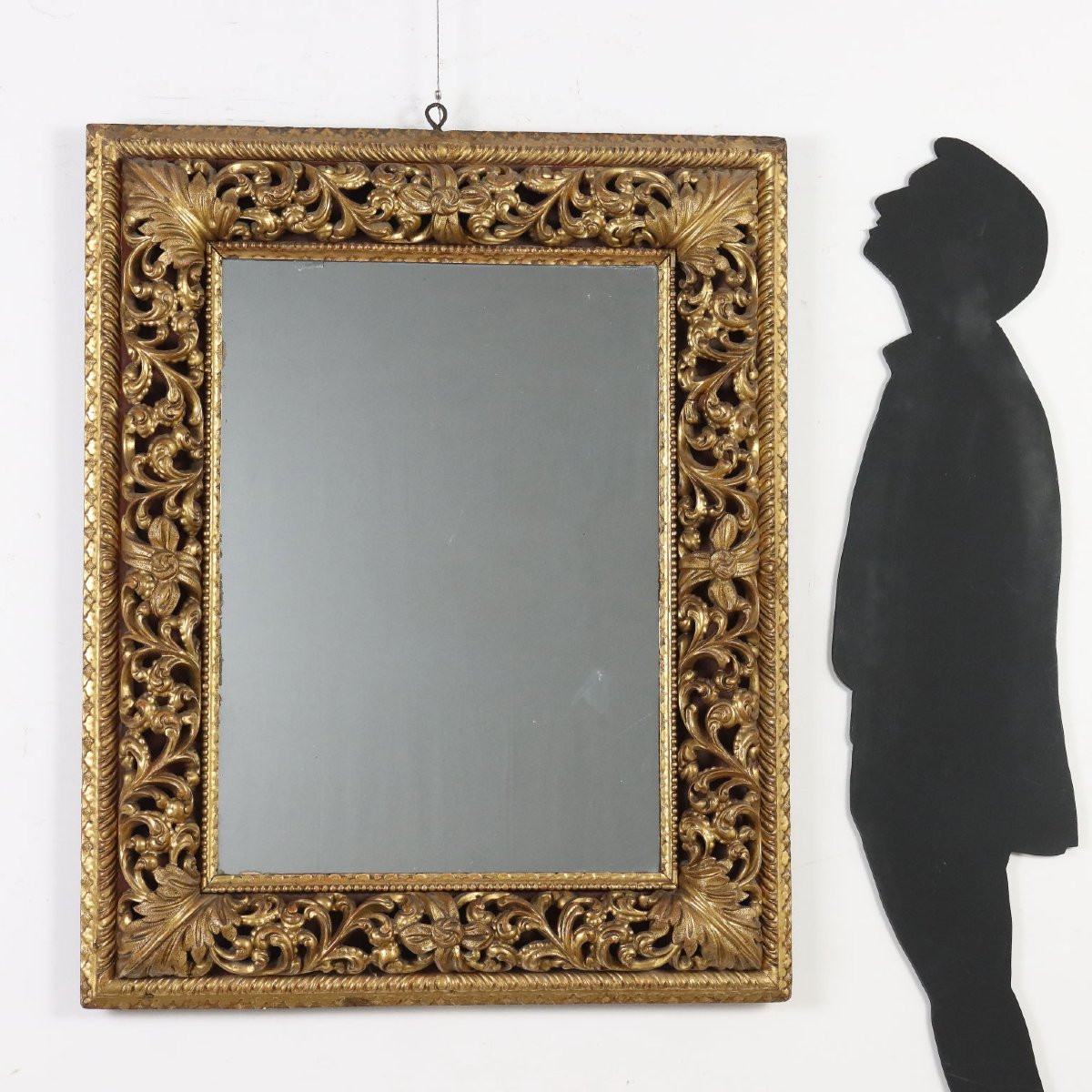 Miroir Sculpté Et Doré Vénétie XVIIIe Siècle-photo-2