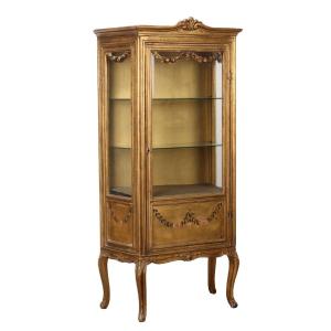 Antique Showcase Rococo Style Wood Italy XX Century