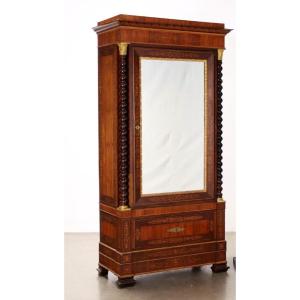 Charles X Wardrobe Rosewood Italy 19th Century