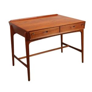 Bureau Vintage S. åge Madsen Pour Sigurd Hansen Années 50 Teak