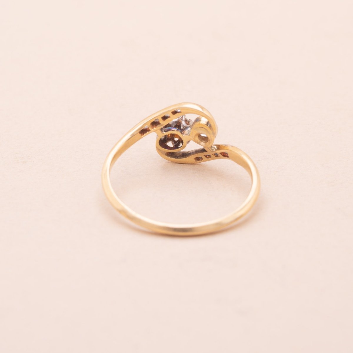 Bague Tourbillon Ancienne Brise Diamants-photo-2