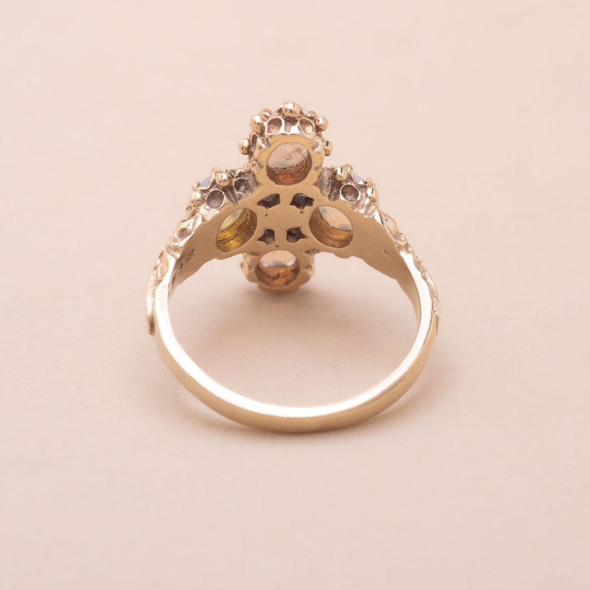 Bague Vintage Opales-photo-3