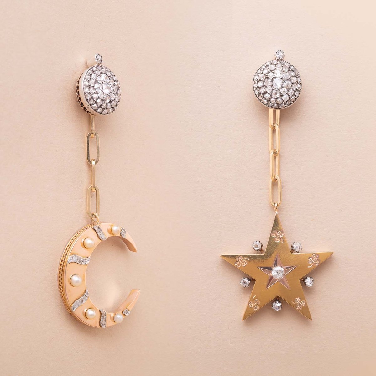 Liane Star Moon Gold Combo Pendants