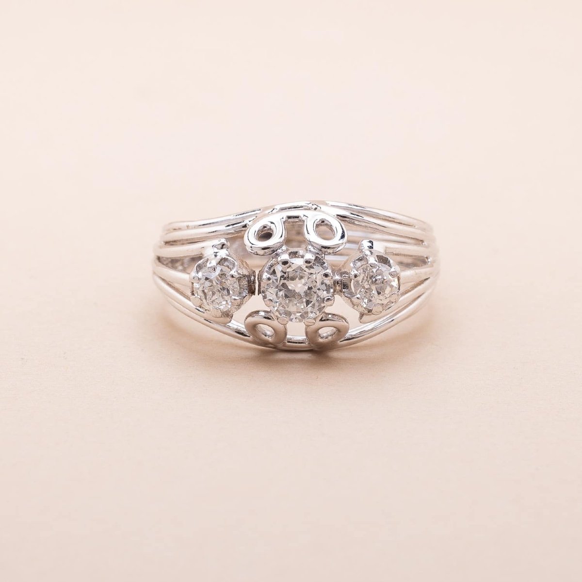 Bague Trinity Diamants 0.80carat -photo-2