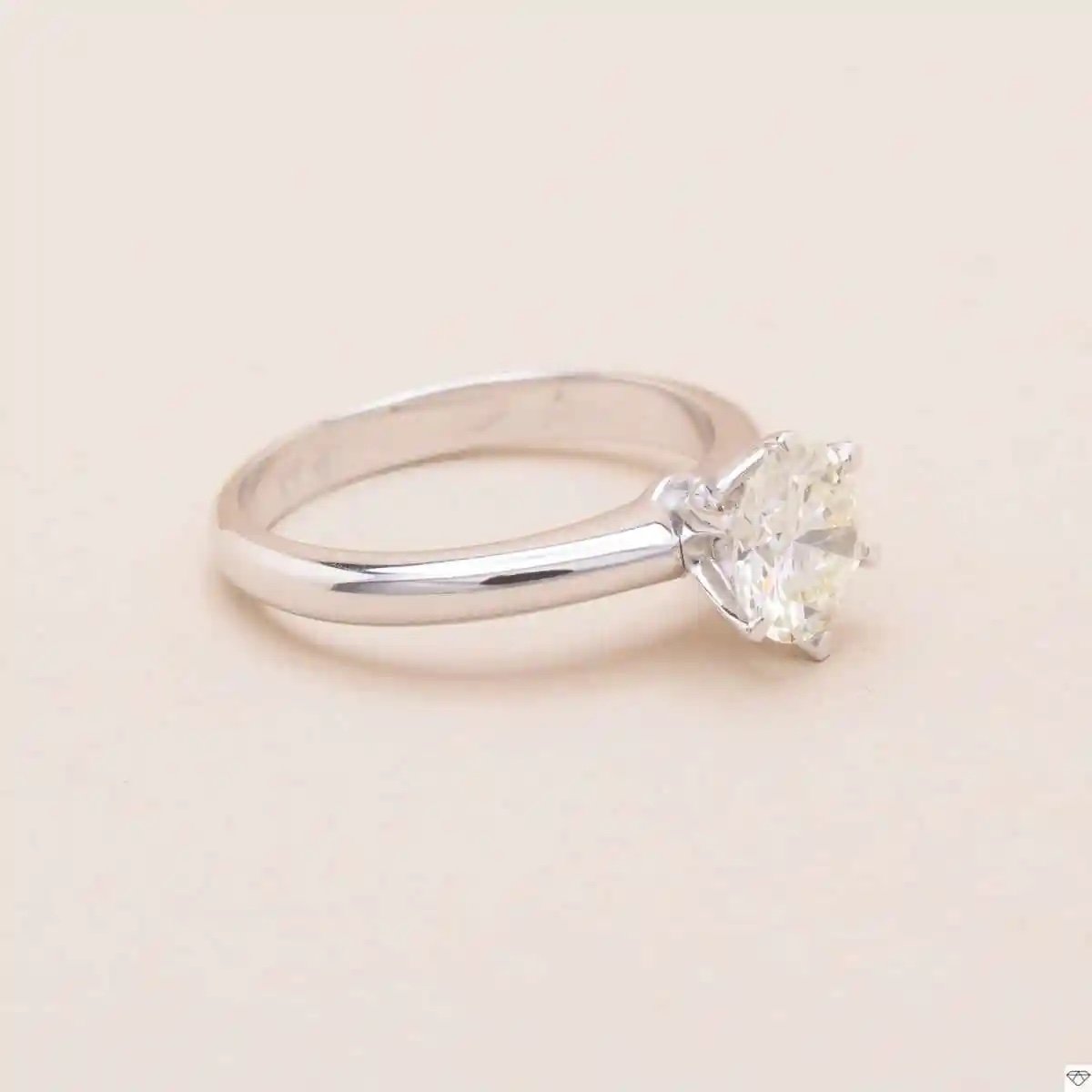 Bague Solitaire Déclaration Diamant J 1.29 Carat -photo-4