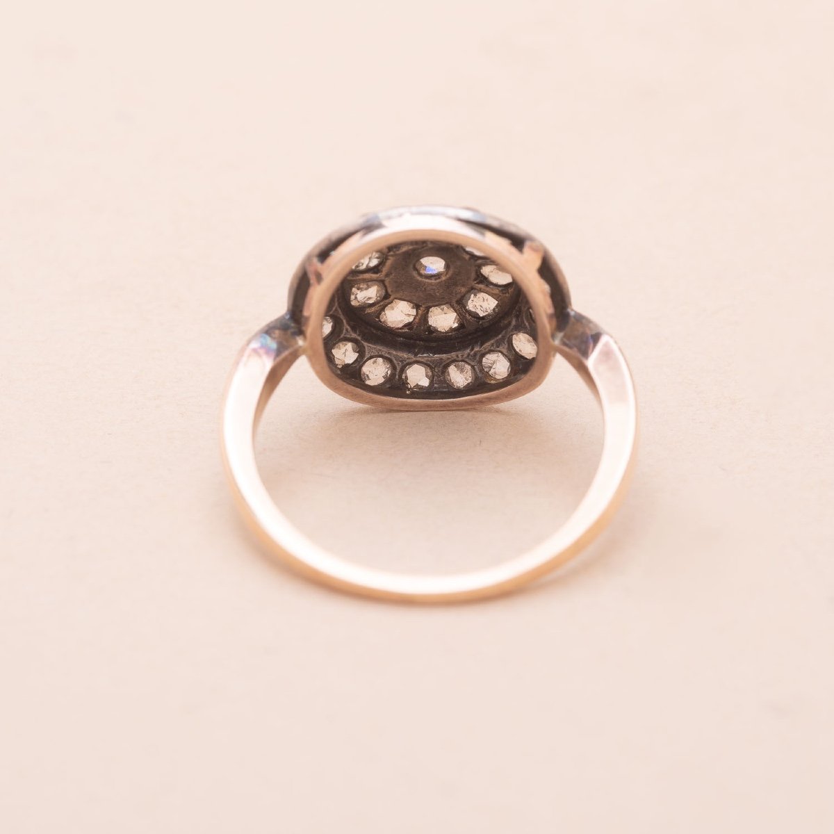 Old Target Rose Cut Diamond Ring-photo-2