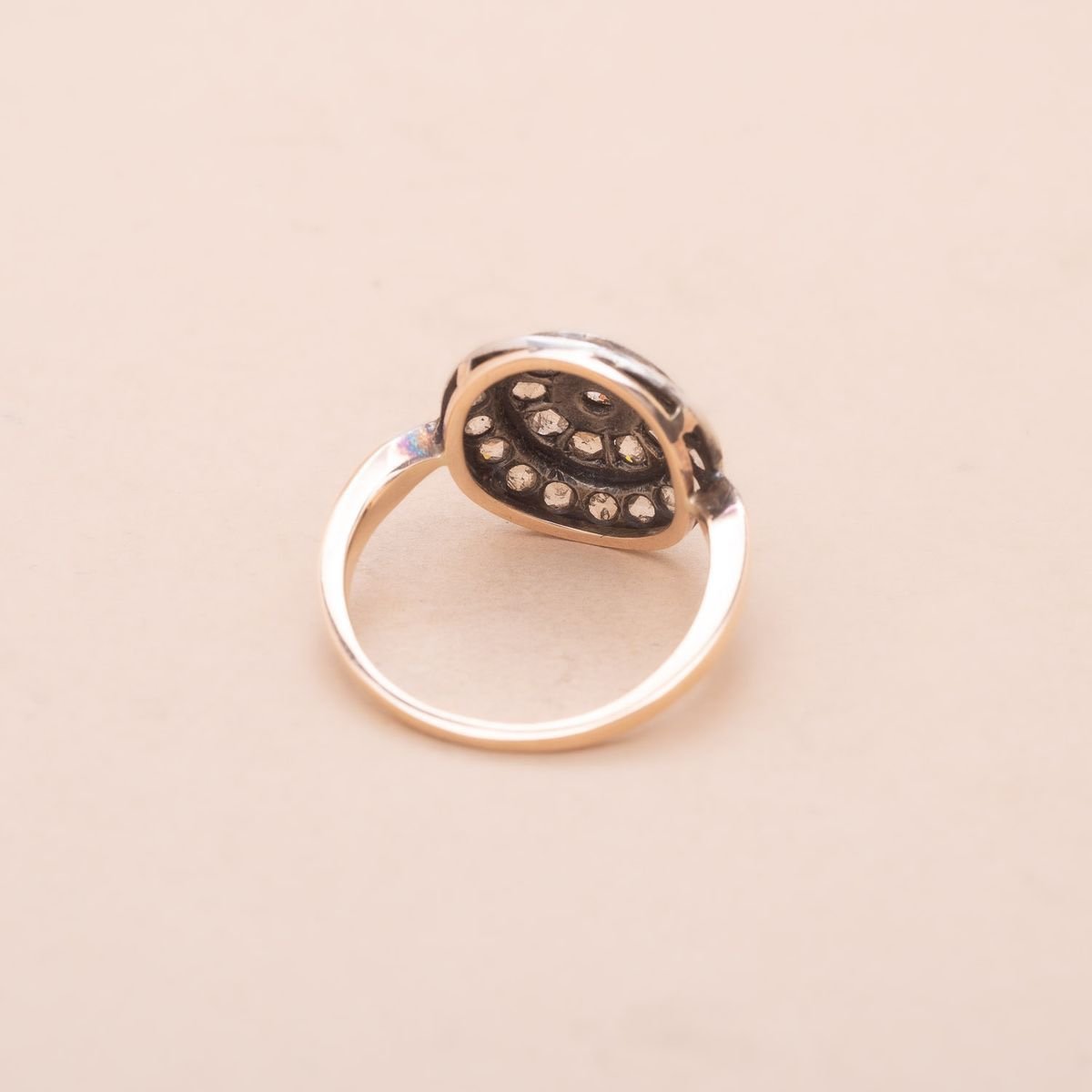 Old Target Rose Cut Diamond Ring-photo-2