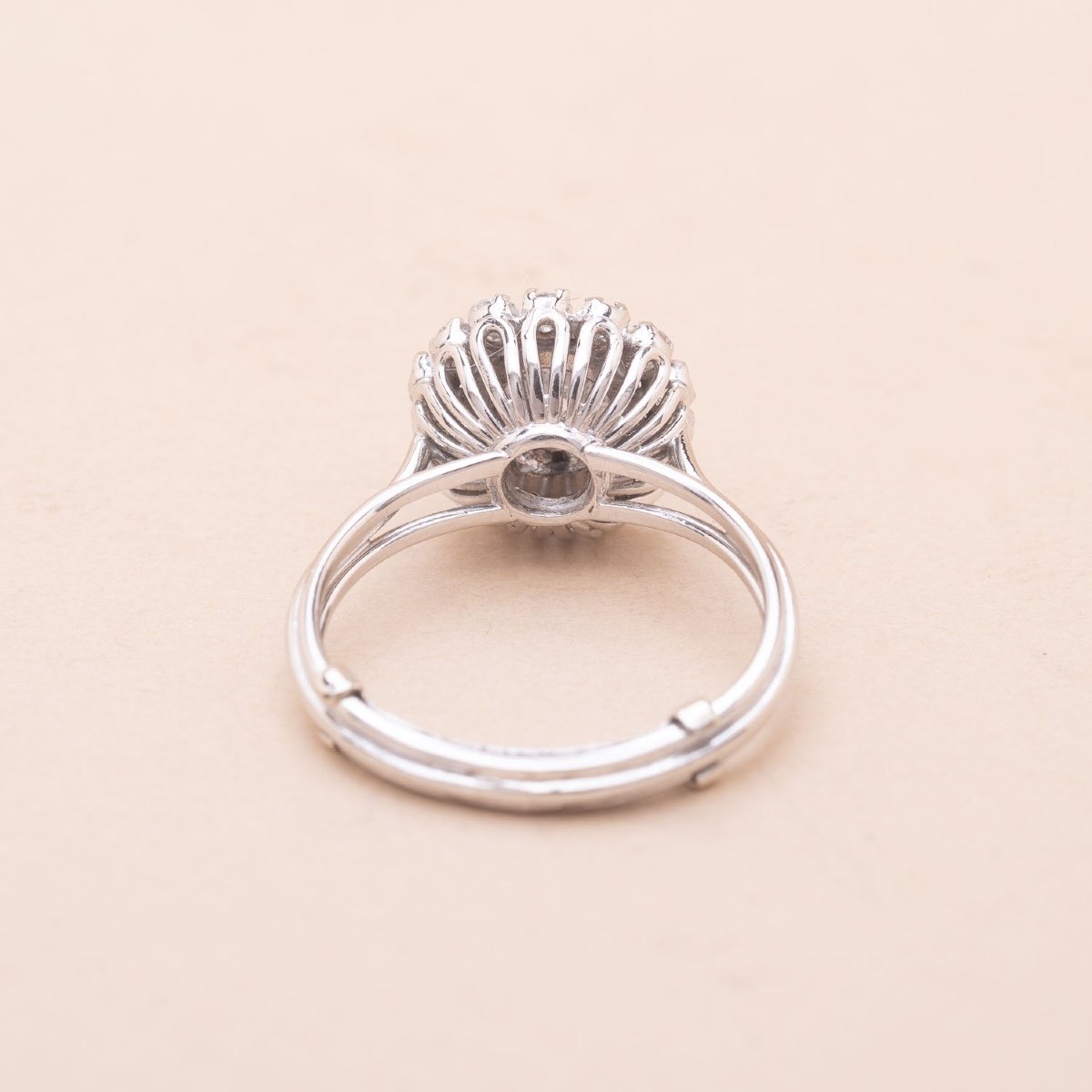 Vintage Marguerite Ring Colette Diamonds 1.35 Carat-photo-3