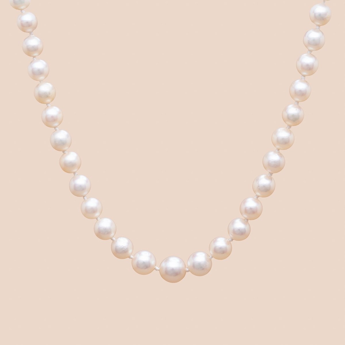 Vintage Flower Pearl Necklaces -photo-2