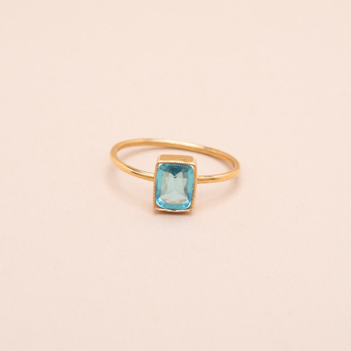 Bague Vintage Minimaliste Imitation Beryl