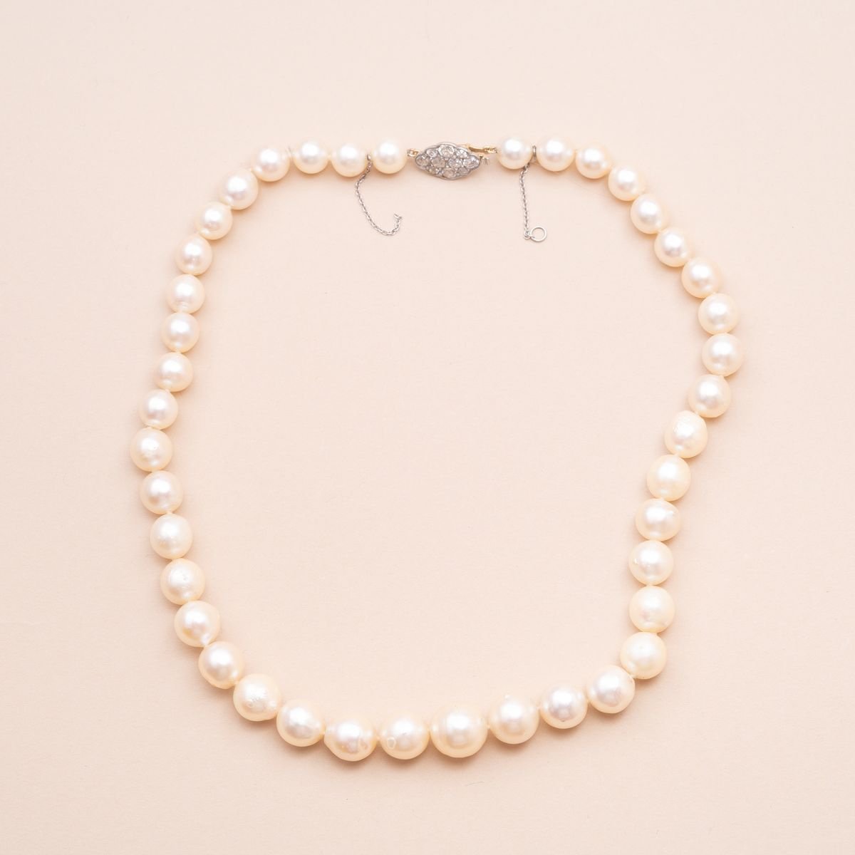 Collier Perles Diamants Vintage Umi -photo-3