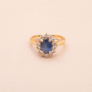 Pompadour Vintage Sapphire Ring