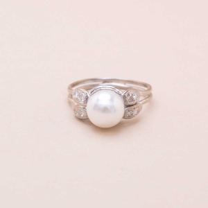 First Pearl Gold Ring