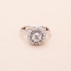 Vintage Marguerite Ring Colette Diamonds 1.35 Carat