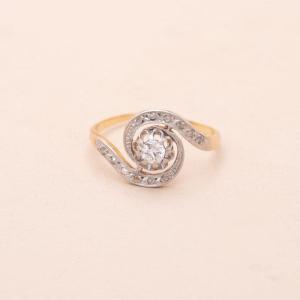 Antique 1915 Tourbillon Jeanne Pink Diamond Ring 