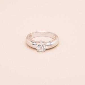 Bague Vintage Diamant Coussin Carré 1,05 Carat