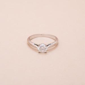 Bague Vintage Solo Diamant Gia 0.70 Ct