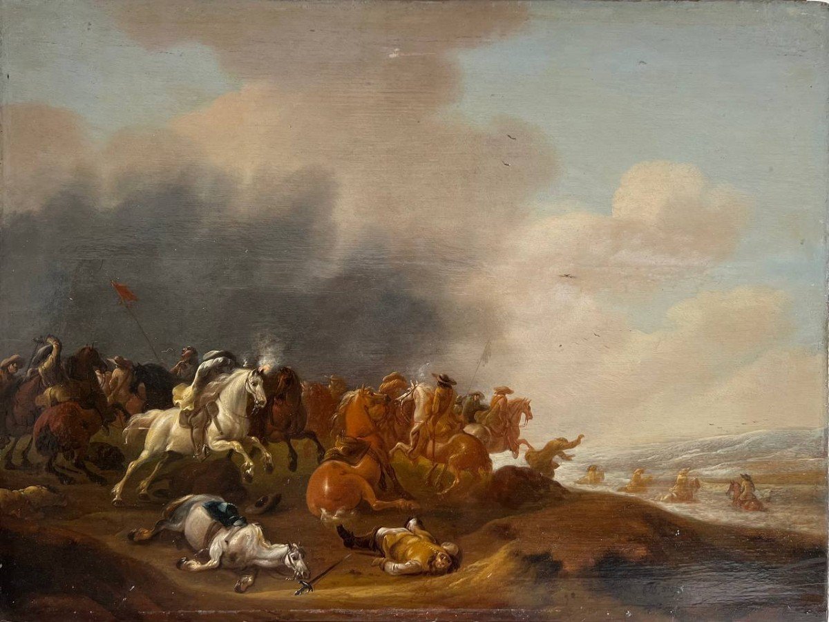 Engagement de Cavalerie ( Jan Jacobsz. Van Der Stoffe  1610–1682) -photo-2