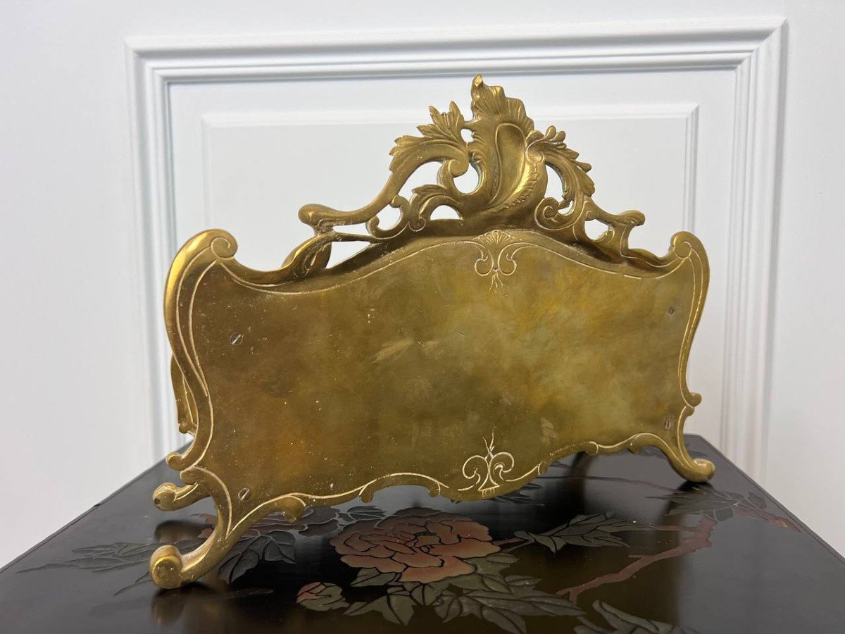 Louis XV Style Gilt Bronze Letter Holder-photo-5