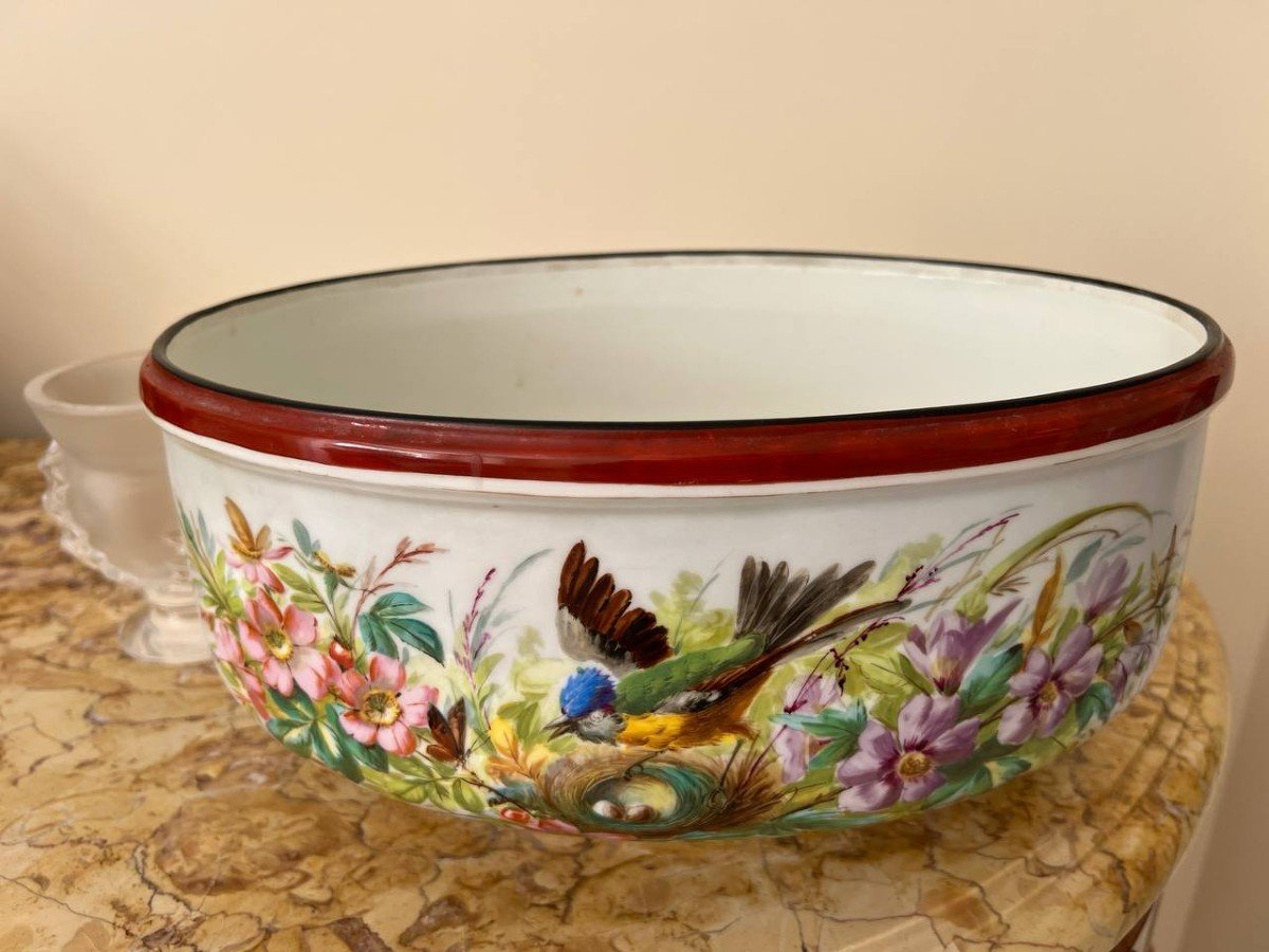 Large French Porcelain Planter-photo-3