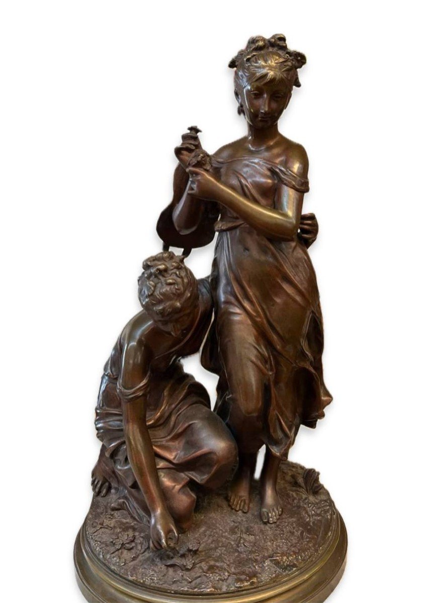 Bronze By Adrien Etienne Gaudez, 19th Century.-photo-7