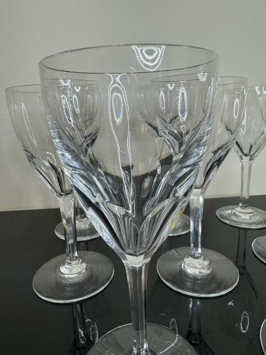 Baccarat Crystal Wine Glasses Bristol Model-photo-2