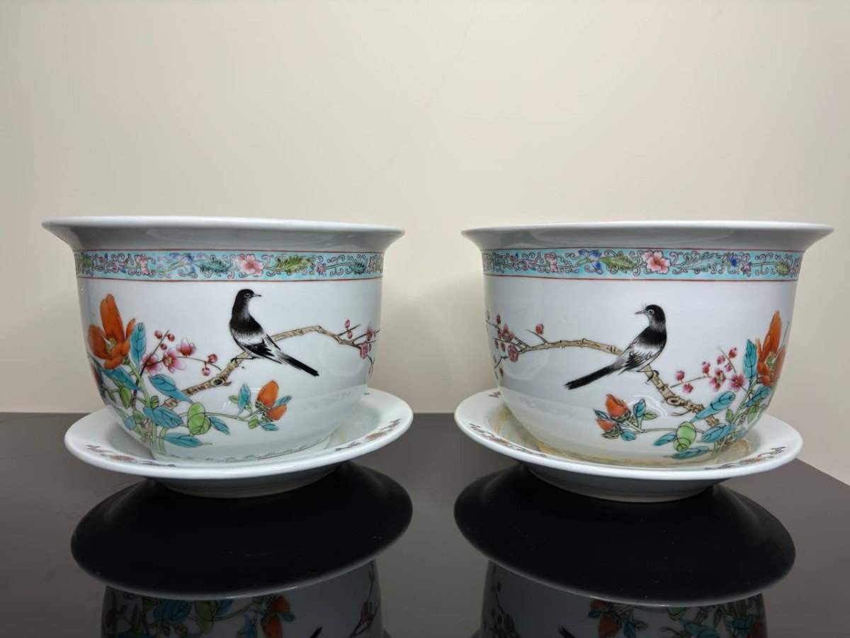 Cache-Pot En Porcelaine Chinois-photo-2