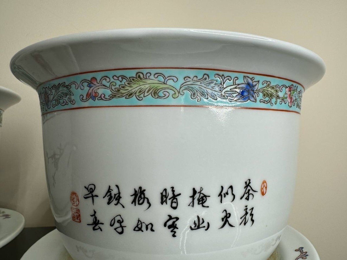 Cache-Pot En Porcelaine Chinois-photo-3