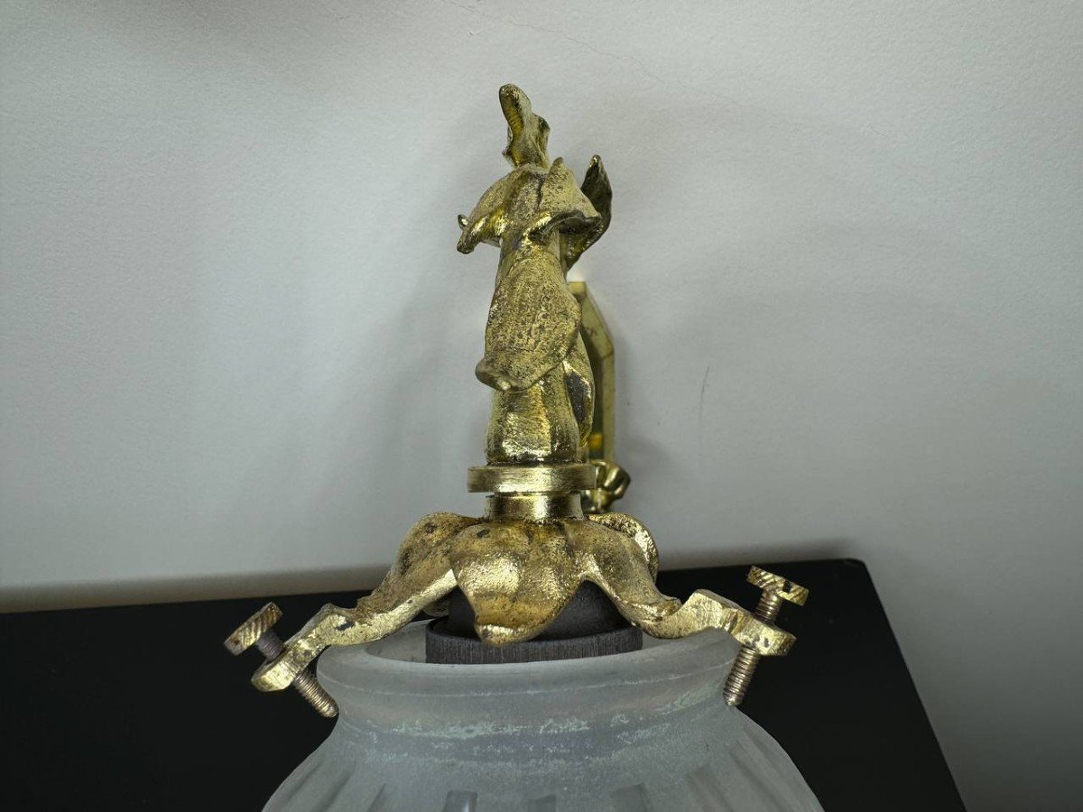 Louis XVI Style Wall Lamp In Chiseled And Gilded Bronze-photo-3