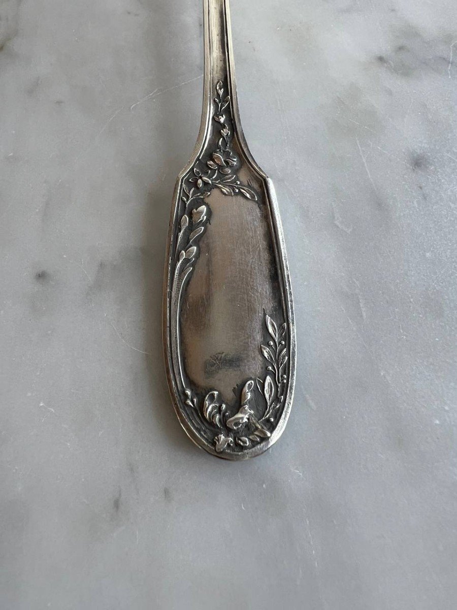 Orfevre Doutre Roussel Claude 1895, Sprinkling Spoon, Shovel, Spatula Silver Minerva-photo-2