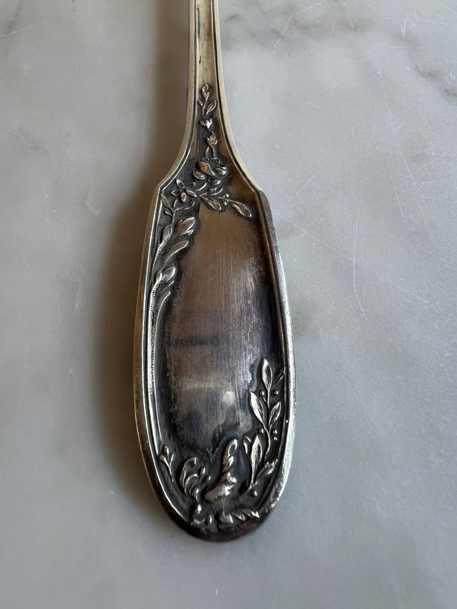 Orfevre Doutre Roussel Claude 1895, Sprinkling Spoon, Shovel, Spatula Silver Minerva-photo-8